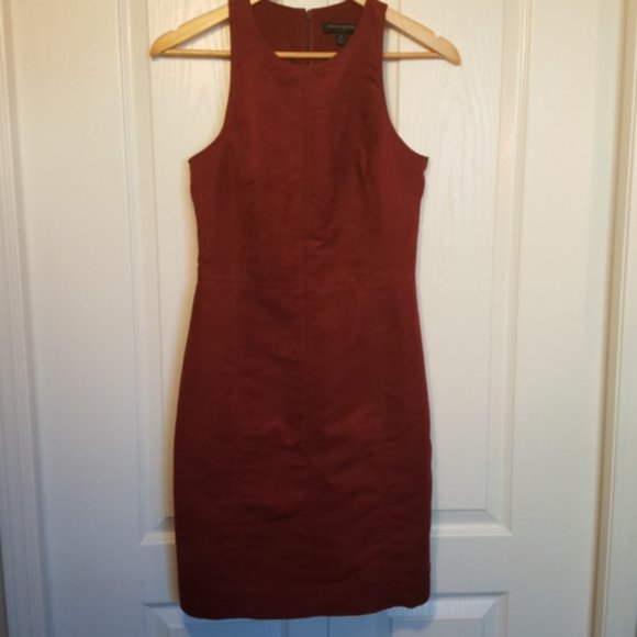 Zara - Sleeveless Faux Suede Dress - Picture 5 of 6